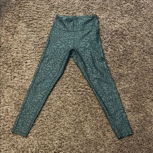 Green Patterned Leggings